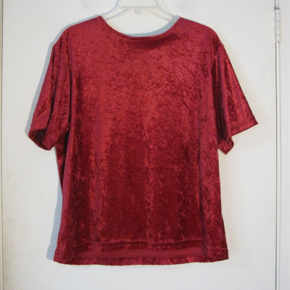 Blair Boutique Pink Velvet Top Medium Excellent